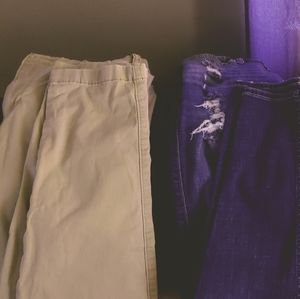 Men's Hollister jeans and khaki